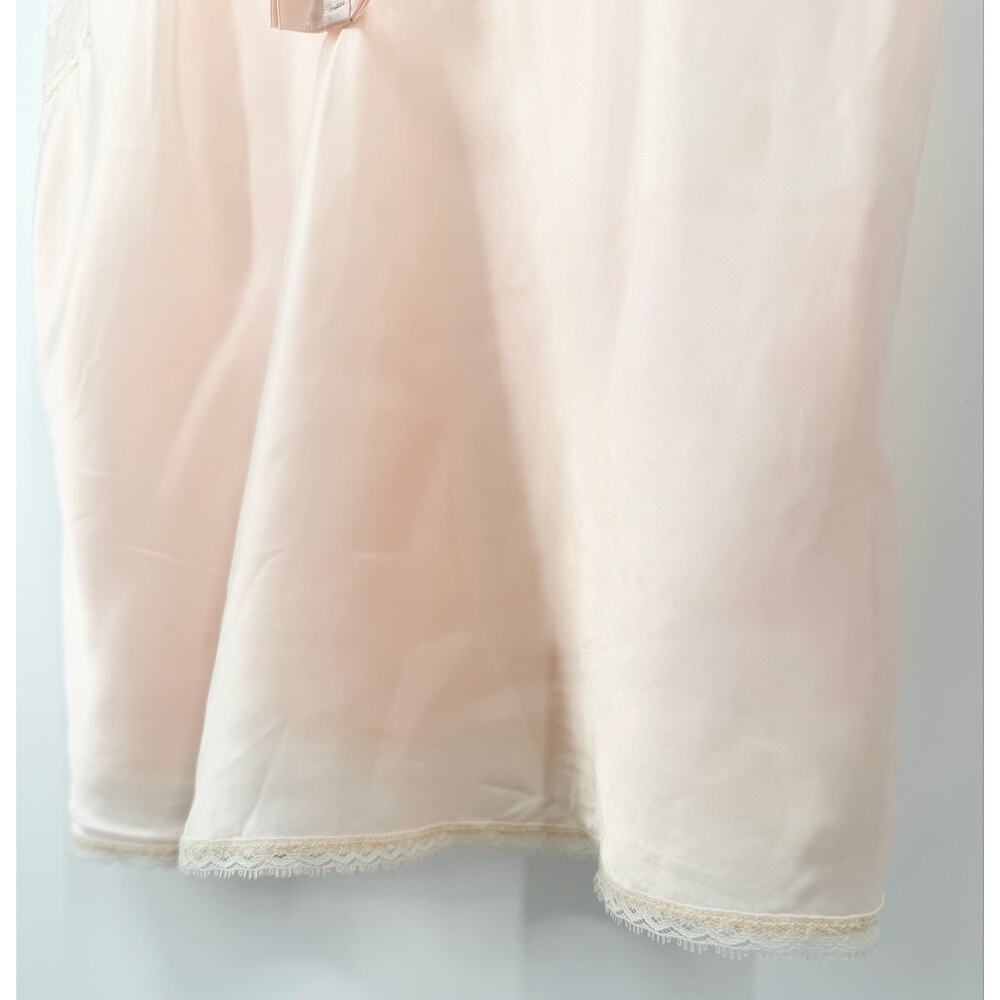 Vtg Barbizon Pink Lace Camisole Satin Lingerie Top Coquette Romantic Balletcore - Picture 7 of 16